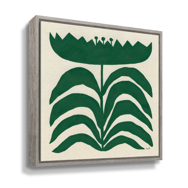 Winston Porter Delighted III Emerald Print on Canvas Wayfair